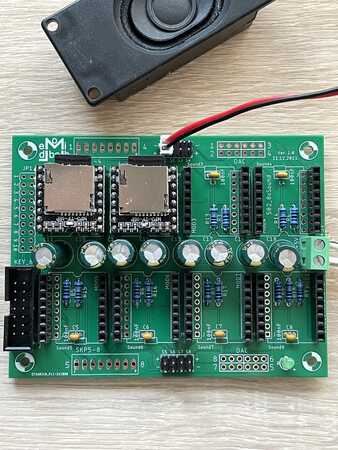 8x MultiSoundplatine mit 2 MP3-Soundmodulen